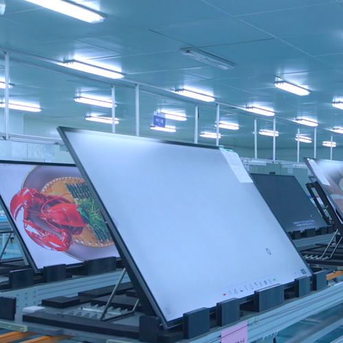 深圳十万平工厂电容全贴合会议大屏一体机 生产服务100寸教学设备